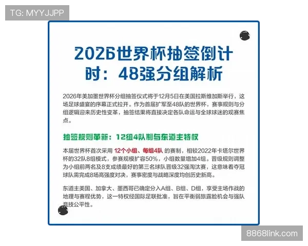 2026世界杯48队赛制如何规定小组晋级与淘汰赛名额分配规则